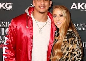 Brittany Matthews and her fiance Patrick Mahomes