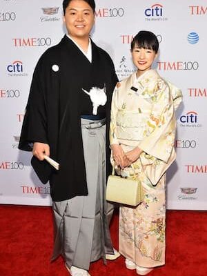 Takumi Kawahara and his wife Marie Kondo