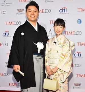 Takumi Kawahara and his wife Marie Kondo