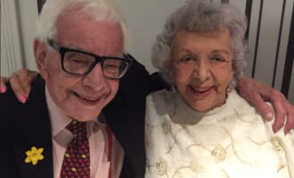 Theresa Donovan and her husband Barry Cryer